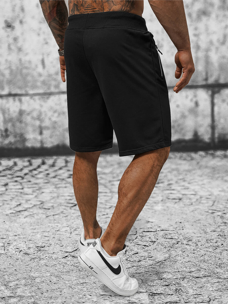 Pantalón corto de hombre negras OZONEE JS/8K290