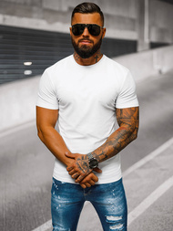 Camiseta de hombre blanco OZONEE NB/MT3001Z