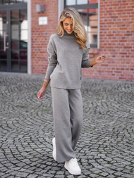 Conjunto de chándal de dos piezas gris OZONEE JS/53C5203/2