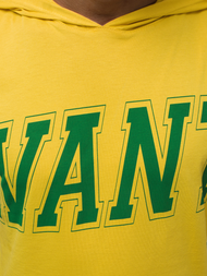 Camiseta sin mangas de hombre amarilla OZONEE B/60042Z