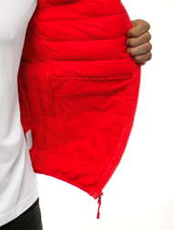 Chaleco de hombre roja OZONEE JS/LY32Z