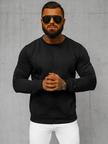 Sudadera de hombre negra OZONEE JS/2001-10Z