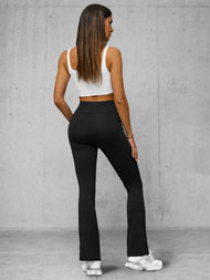 Leggings para mujer con piernas anchas negras OZONEE JS/35K1603/3