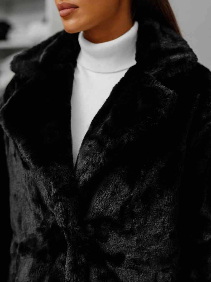 Chaqueta de mujer negra OZONEE JS/11Z8168Z