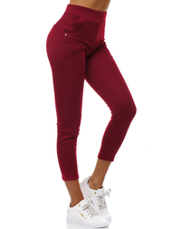 Leggings para mujer burdeos OZONEE JS/1026/C13
