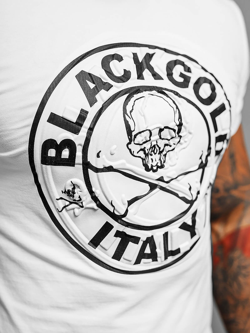 Camiseta de hombre blanco OZONEE NB/MT3074