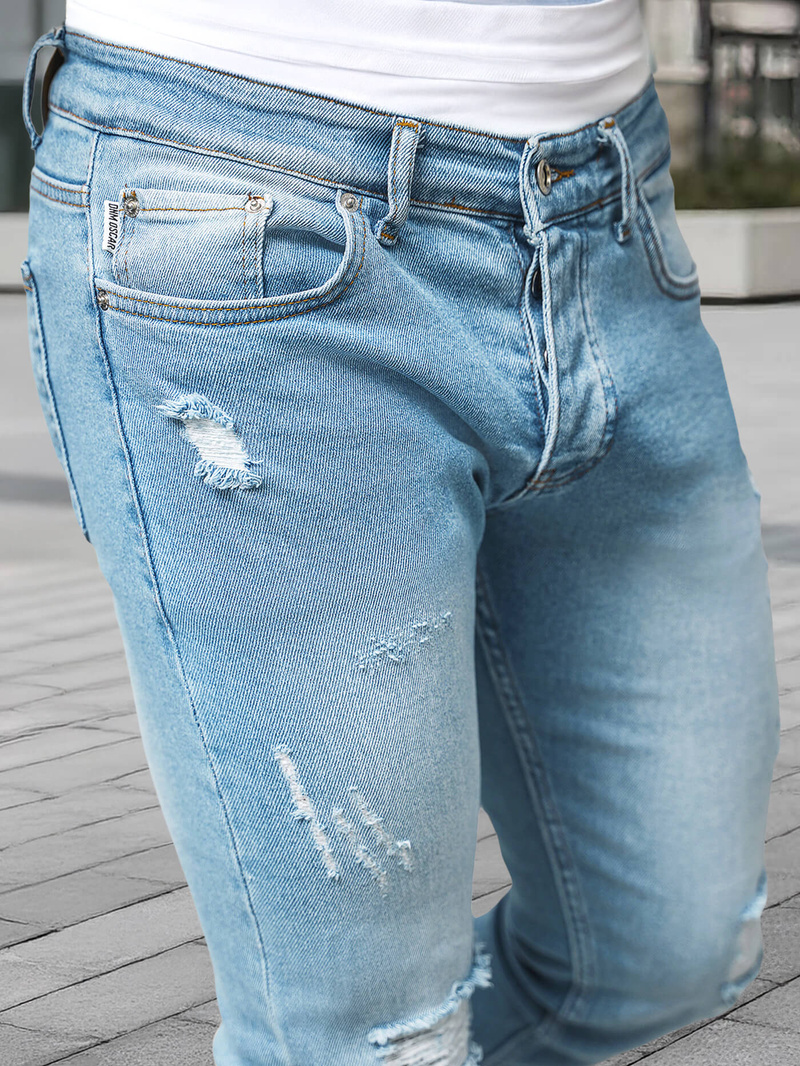 Vaqueros de hombre azul claro OZONEE DO/2860