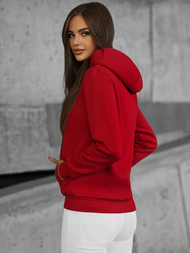Sudadera de mujer roja oscuro OZONEE JS/W02Z