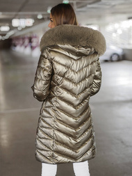 Chaqueta de mujer oro OZONEE JS/16M9100/403Z