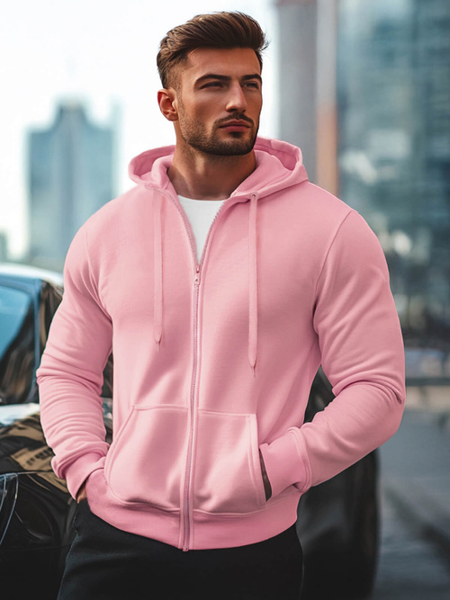 Sudadera de hombre rosa en polvo OZONEE JS/2008Z