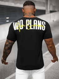 Camiseta de hombre negra OZONEE O/T1277/3