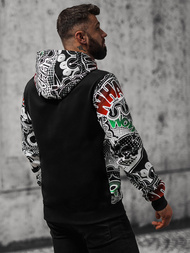 Sudadera de hombre negra OZONEE O/B270