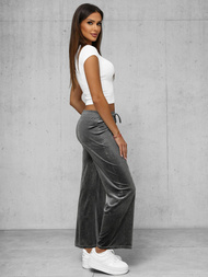Pantalones velour de mujer grafito OZONEE JS/92K519/10