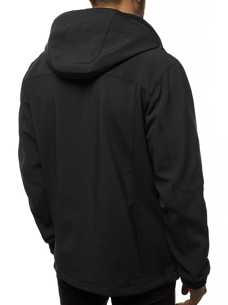 Chaqueta de hombre negra-verde OZONEE GE/12269Z