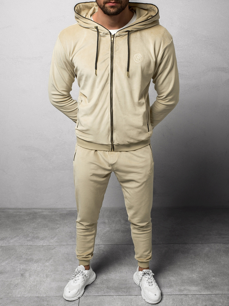 Chándal de hombre beige OZONEE O/12128