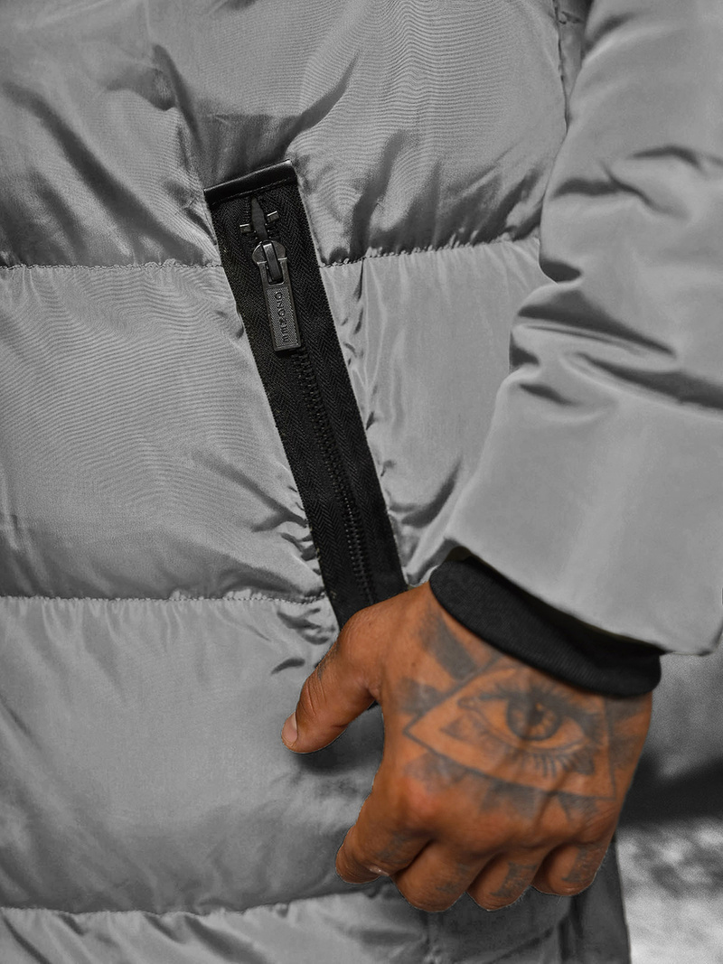 Chaqueta de hombre gris OZONEE O/M799