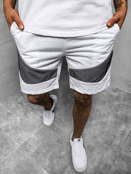Pantalón corto de hombre blanco JS/KS2503Z