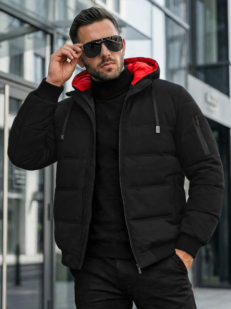 Chaqueta de hombre negra OZONEE JS/31M5003Z