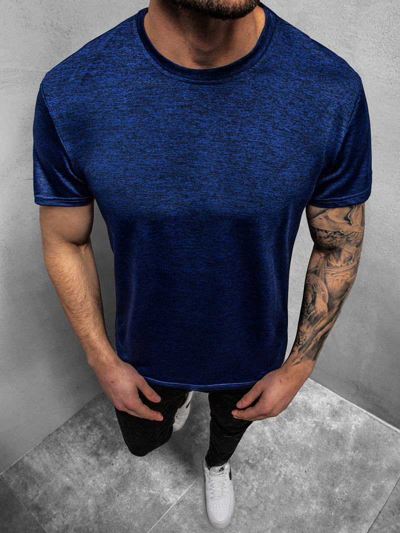 Camiseta de hombre azul marino OZONEE JS/S01Z