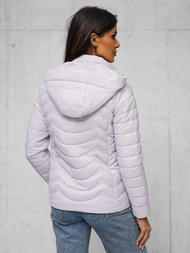 Chaqueta de mujer violeta claro OZONEE JS/16M9238/35