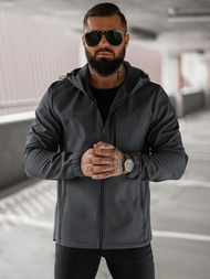 Chaqueta softshell para hombre grafito OZONEE JS/27B6523/5Z