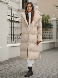 Chaqueta de mujer beige OZONEE JS/M737/62Z