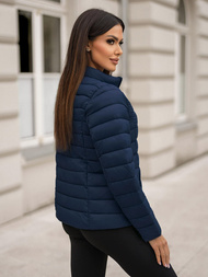 Chaqueta de mujer azul marino OZONEE JS/11Z8170