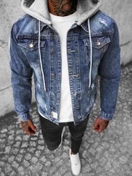 Chaqueta vaquera de hombre azul OZONEE NB/MJ505BZ