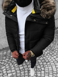 Chaqueta de hombre negra OZONEE JS/M1966/392