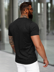 Camiseta de hombre negras OZONEE O/QQ1390