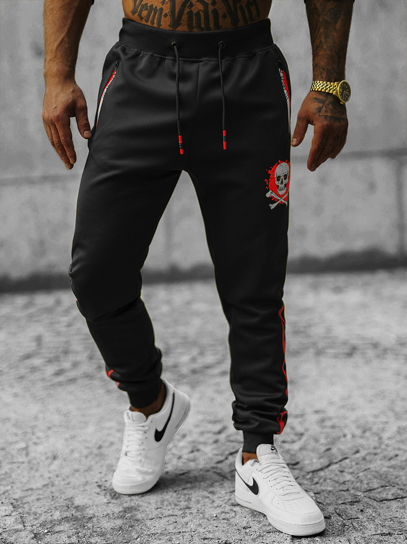 Pantalón de chándal de hombre negras OZONEE JS/K10237Z
