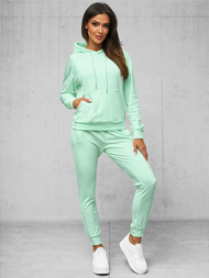 Chándal velour de mujer de menta OZONEE O/8C1175/39Z