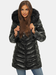 Chaqueta de mujer en negra OZONEE JS/M778/392B