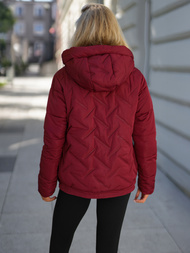 Chaqueta de mujer borgoña OZONEE JS/16M9300/06