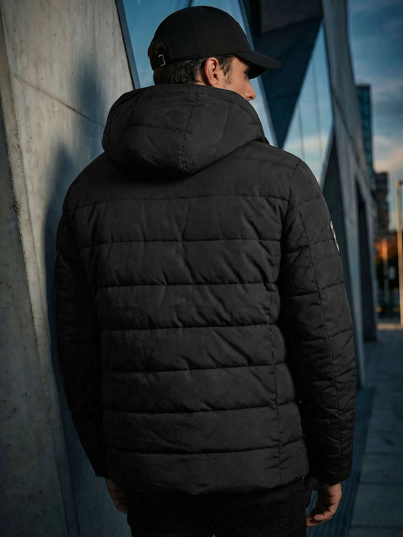 Chaqueta de hombre negra OZONEE JS/31M5081/392