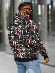 Sudadera de hombre negra OZONEE JS/8B1237/3