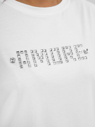 Camiseta de mujer blanco-plata OZONEE JS/YJ77716