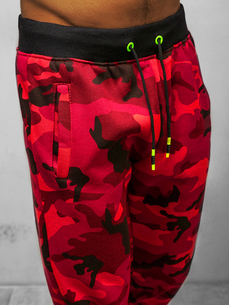 Pantalón de chándal de hombre rojo OZONEE JS/KZ15
