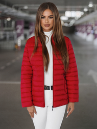 Chaqueta de mujer roja OZONEE JS/16M9111/270Z