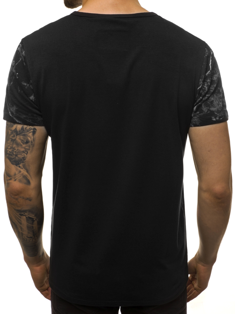 Camiseta de hombre negro OZONEE JS/SS10921