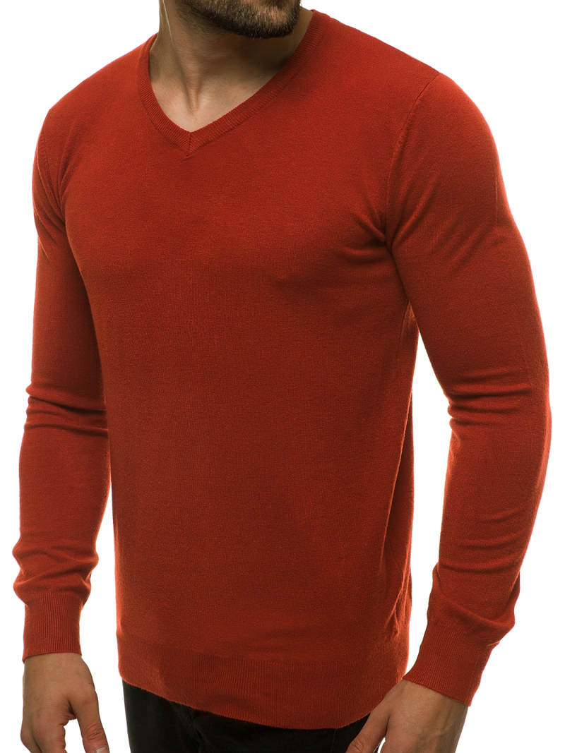 Jersey de hombre camel oscuro OZONEE TMK/YY03/10
