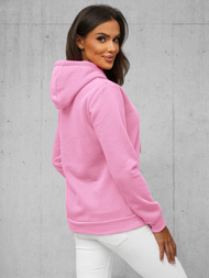 Sudadera de mujer rosa claro OZONEE JS/W02Z