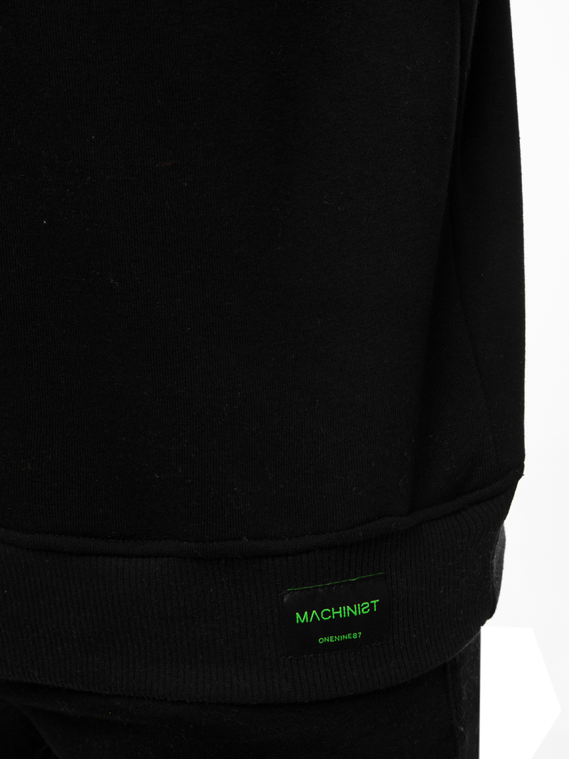 Sudadera de hombre negra OZONEE MACH/3149