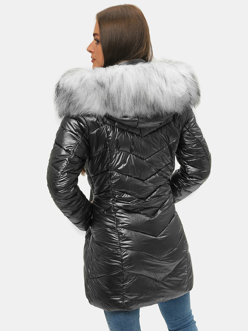 Chaqueta de mujer negra OZONEE JS/M9053/392