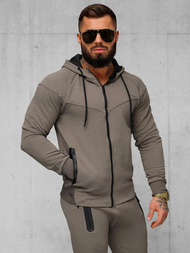 Chándal de hombre beige-gris OZONEE O/FF3705AB
