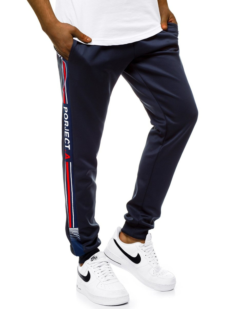 Pantalón de chándal de hombre azul marino OZONEE JS/AM120