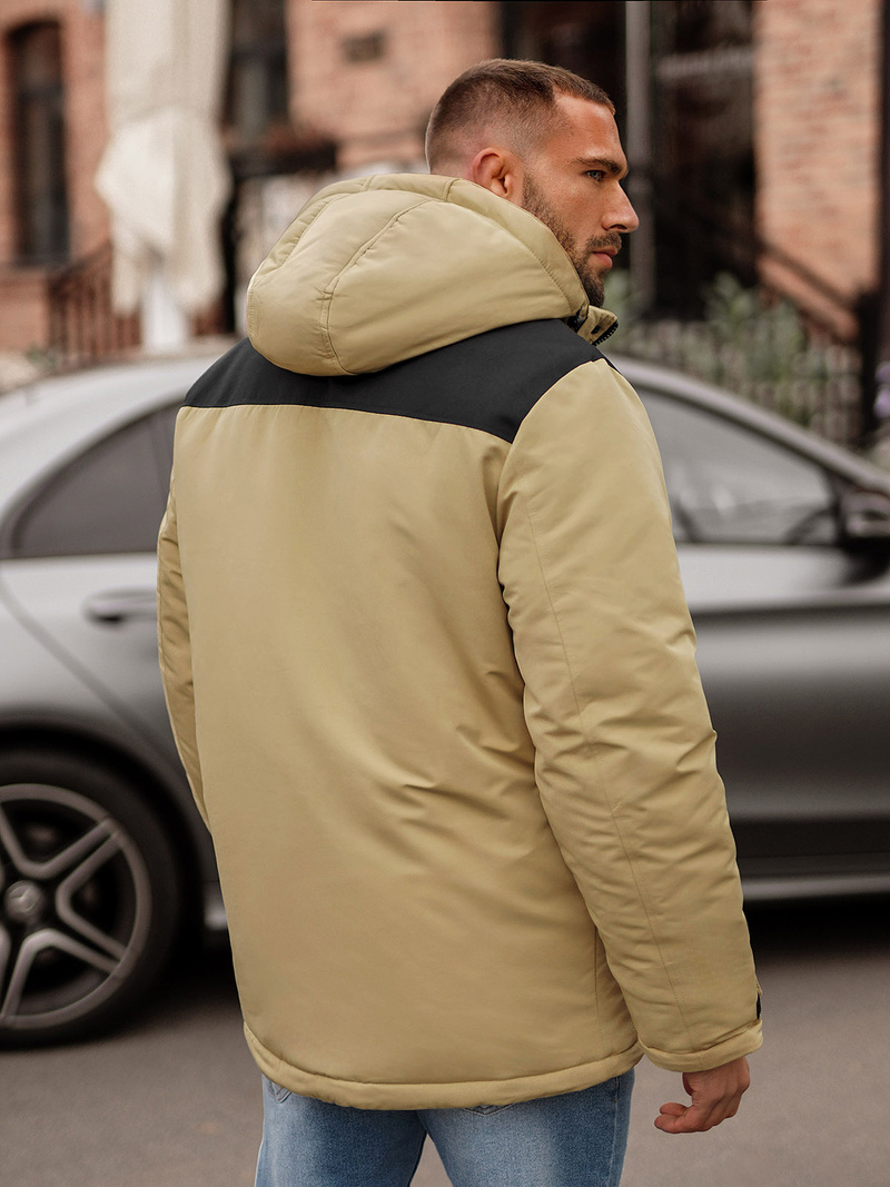 Chaqueta de hombre beige OZONEE JS/22M322/62Z