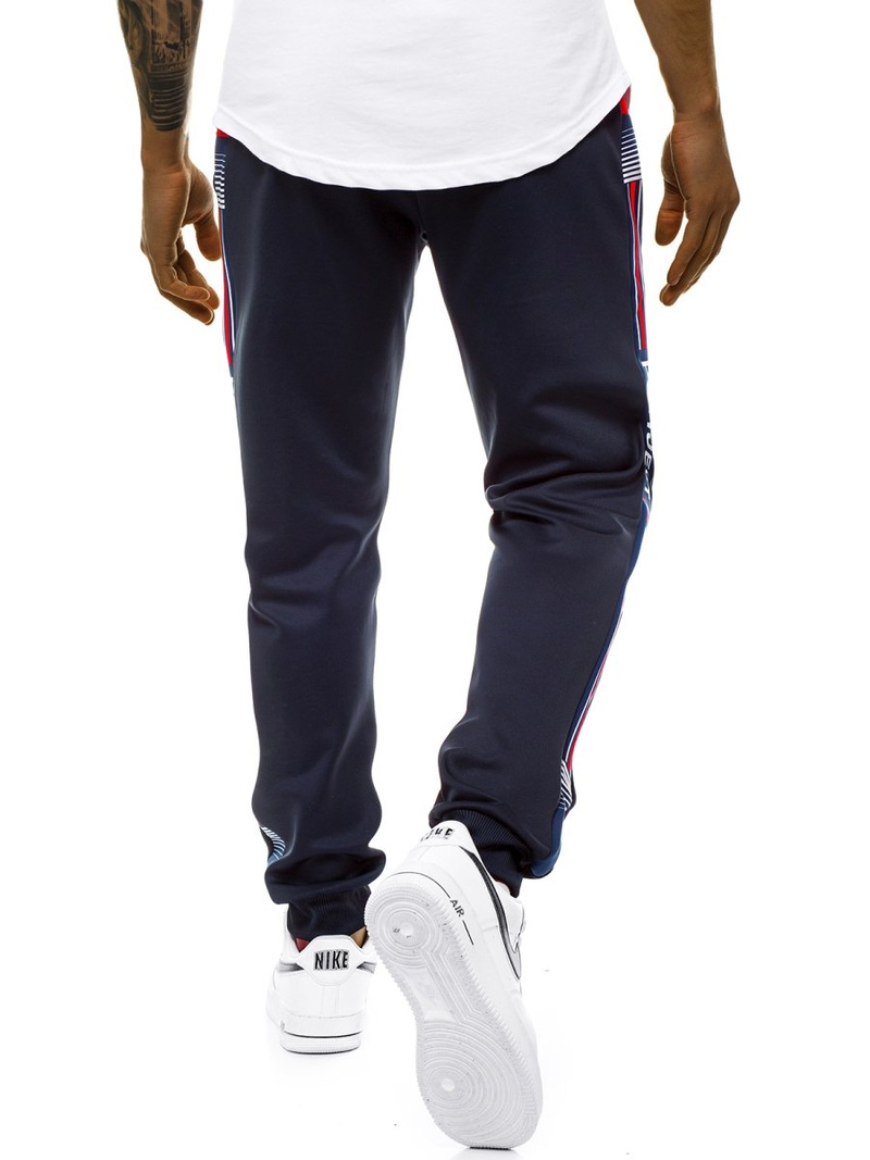 Pantalón de chándal de hombre azul marino OZONEE JS/AM120