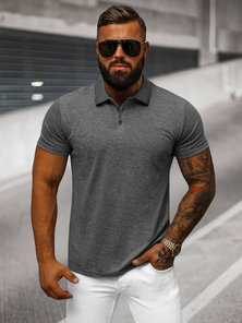 Polo de hombre grafito OZONEE JS/8T80/5Z