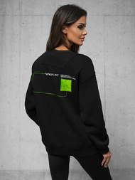 Sudadera de negra OZONEE O/SWE23022Z